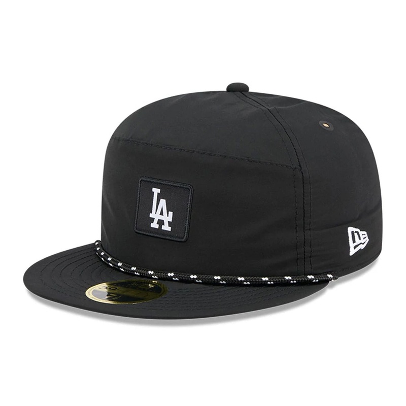 LA Dodgers MLB Black 59FIFTY Split Panel Fitted Cap 6 7/8