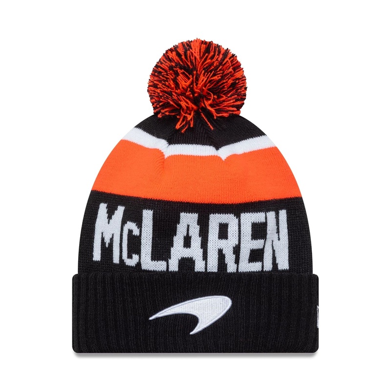 McLaren Racing Black Sport Knit Beanie Hat OSFM