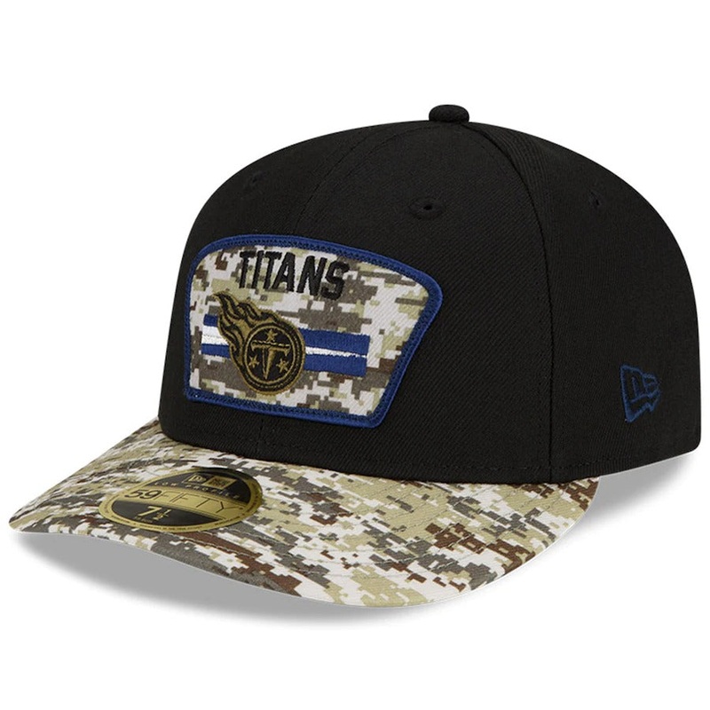 New Era Black/Camo Tennessee Titans 2021 Salute To Service Low Profile 59FIFTY Fitted Hat