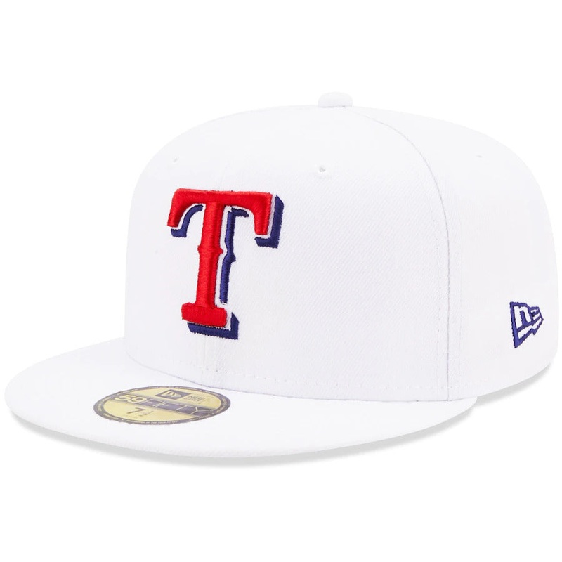 New Era White Texas Rangers 1995 MLB All-Star Game Patch Undervisor 59FIFTY Fitted Hat