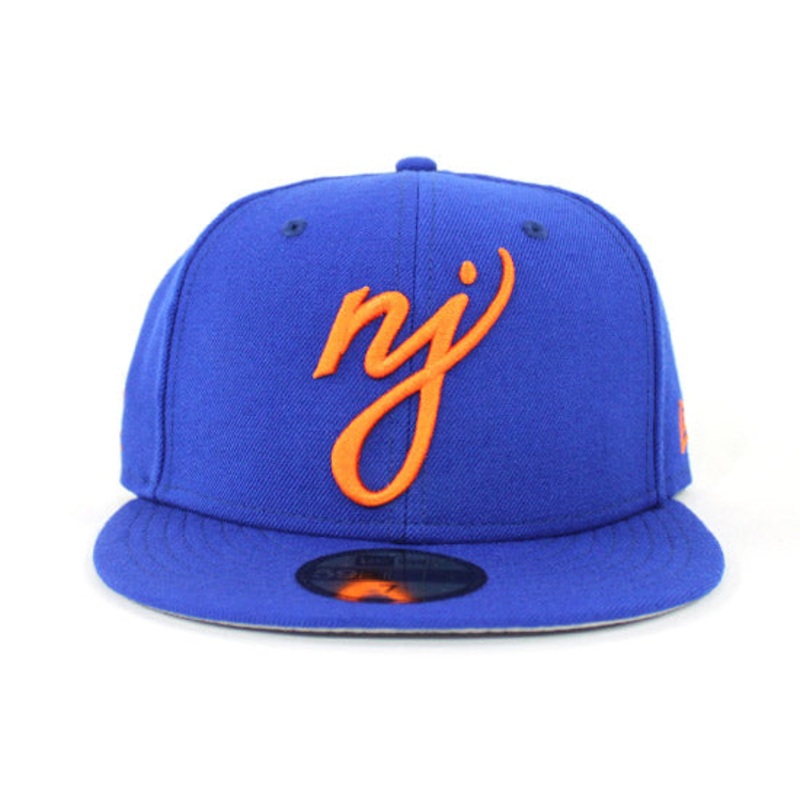 NJ Script New Era Fitted Hats (NEW YORK METS COLOR WAY GRAY UNDER BRIM) 7