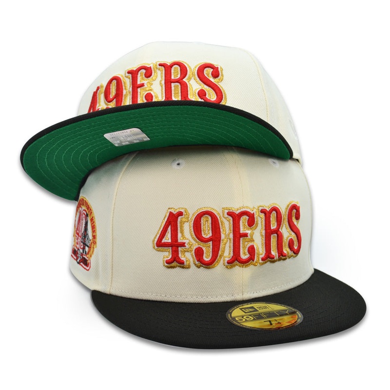 San Francisco 49ers 40th Anniversary Exclusive New Era 59Fifty Fitted Hat -Chrome/Black 6 7/8