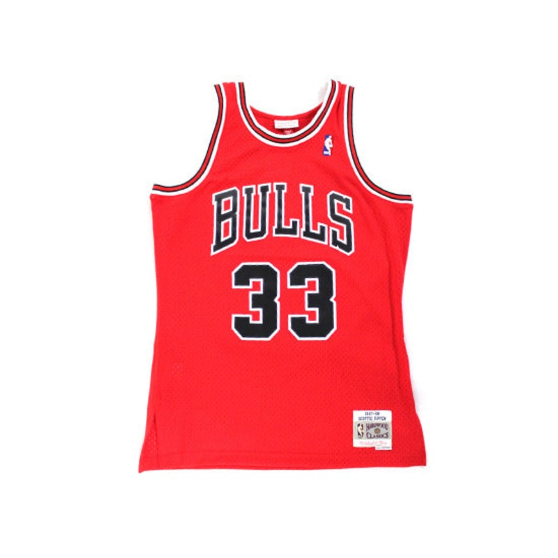 Chicago Bulls Scottie Pippen #33 Mitchell & Ness Swingman Jersey m