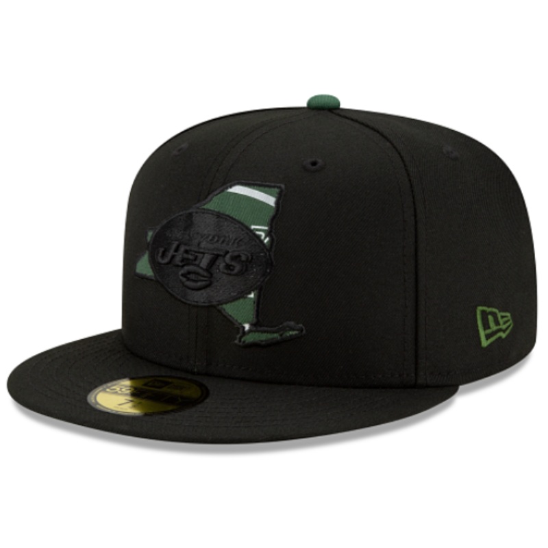 New Era New York Jets State Logo Reflect Fitted Hat