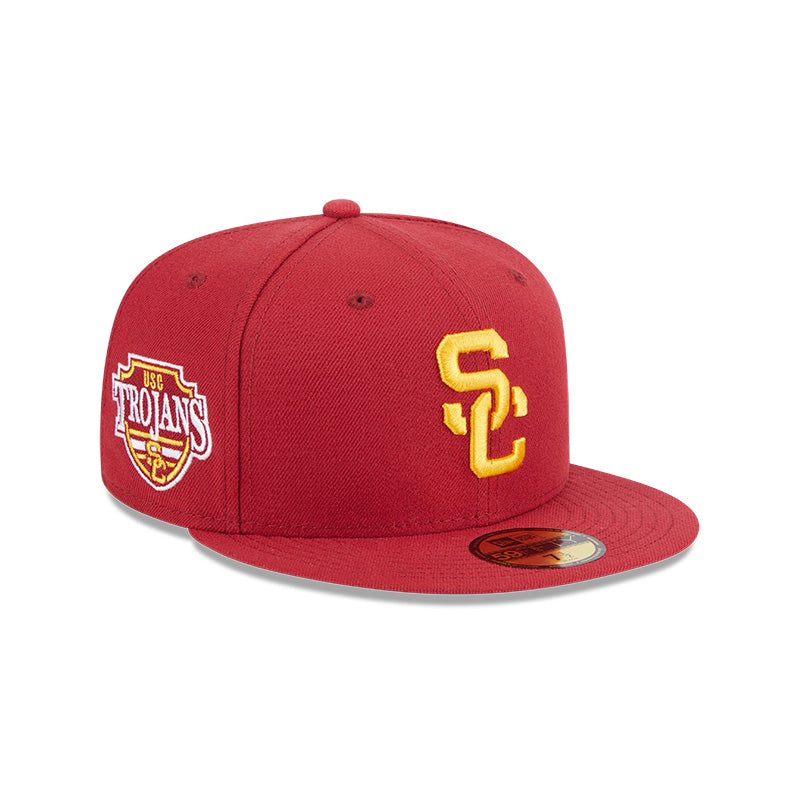 USC Trojans New Era NCAA SIDE HIT 59Fifty Fitted Hat – Cardinal 7