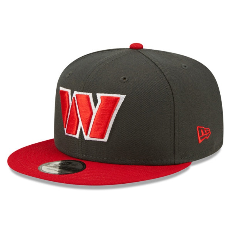 Washington Commanders New Era EXCLUSIVE 9Fifty Snapback NFL Hat  Charcoal/Red