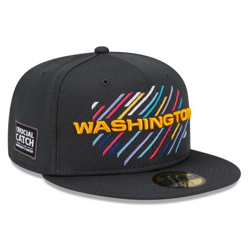 Washington Football Team New Era NFL 2021 CRUCIAL CATCH 59FIFTY Fitted Hat – Charcoal 8