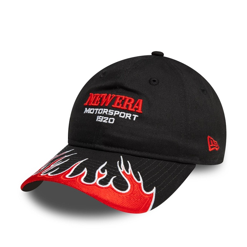Womens New Era Flame Visor Black 9TWENTY Adjustable Cap OSFM