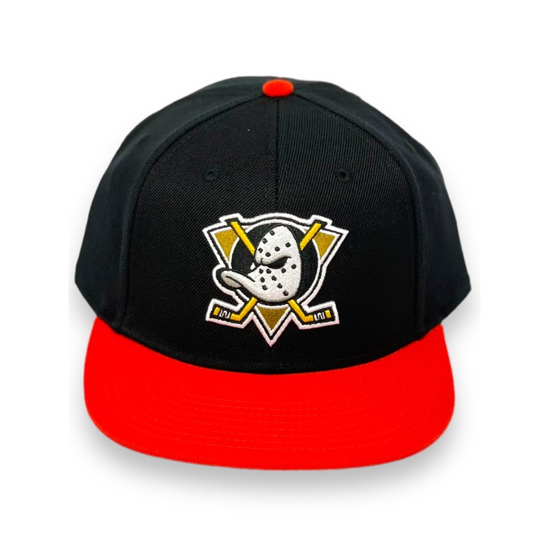 AMERICAN NEEDLE  ANAHIEM MIGHTY DUCKS (BLACK / ORANGE) SNAPBACK