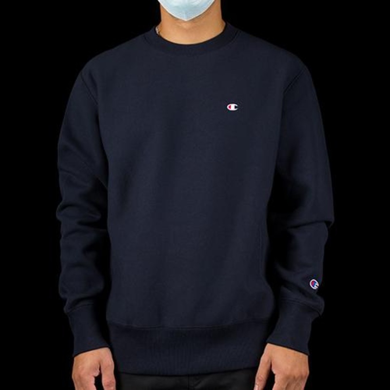 CHAMPION  REVERSE WEAVE CREW (NAVY) S