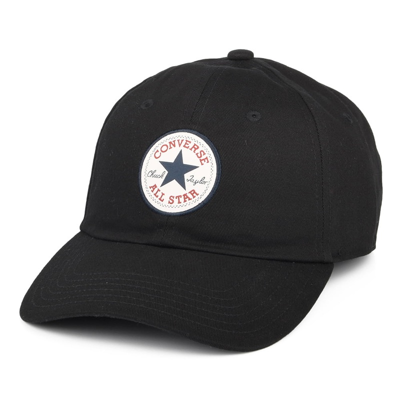 Converse Tip Off Cotton Baseball Cap – Black Adjustable