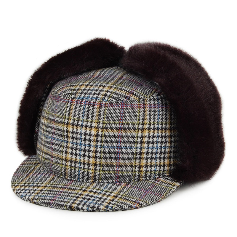 Crambes Hats Krusk Army Cap With Earflaps – Multi-Coloured 55