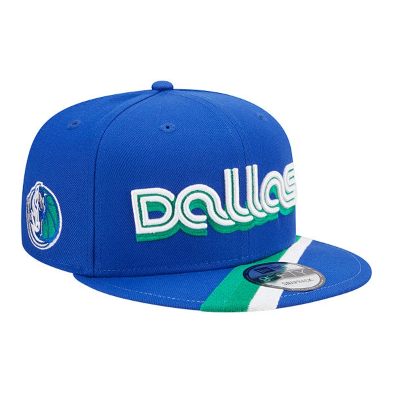 Dallas Mavericks New Era NBA 2022-23 CITY EDITION 9Fifty Snapback Hat – Royal/Green