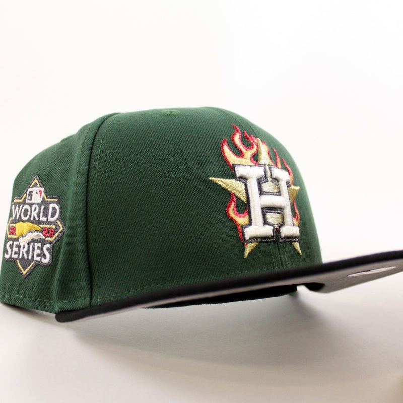 Houston Astros World Series 2022 New Era 59Fifty Fitted Hat (Mountain Green Black Gray Under Brim) 7