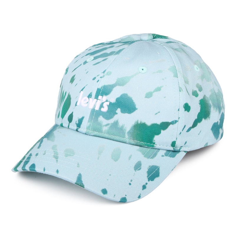 Levi’s Hats Poster Logo Tie Dye Baseball Cap – Blue Adjustable