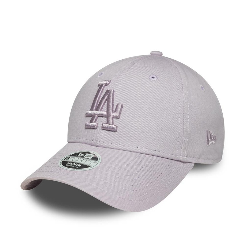 Los Angeles Dodgers 9FORTY Womens MLB League Essential Pastel Purple Cap One Size