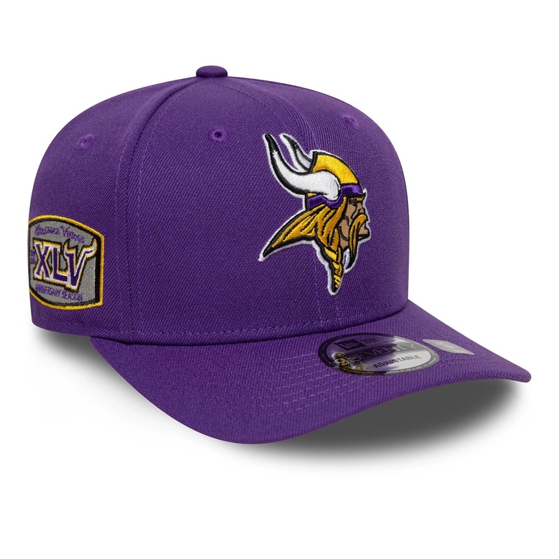 Minnesota Vikings NFL Patch Purple 9SEVENTY Stretch-Snap Adjustable Cap OSFM