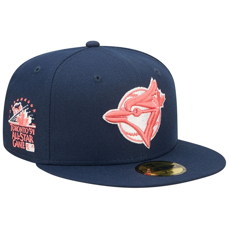 New Era Navy Toronto Blue Jays 1991 All-Star Game Lava Undervisor 59FIFTY Fitted Hat