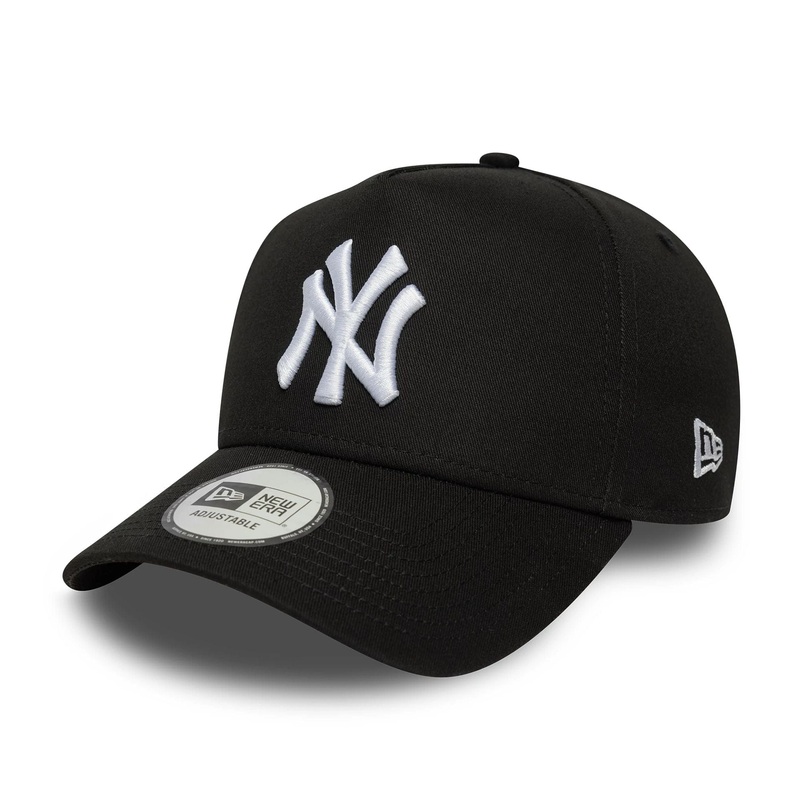 New York Yankees MLB League Essential Black 9FORTY E-Frame Adjustable Cap OSFM