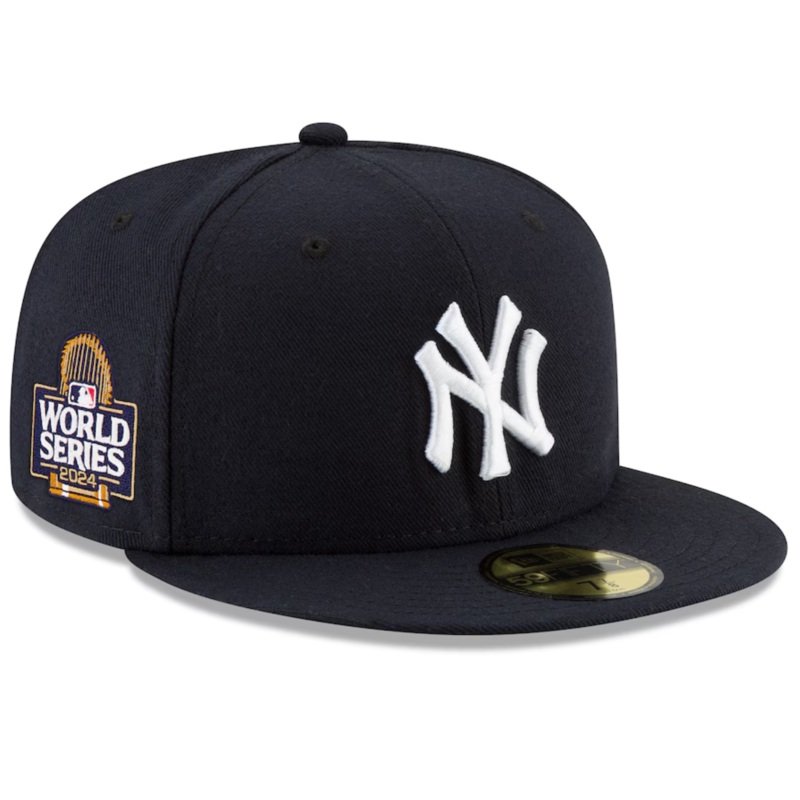 New York Yankees New Era 2024 WORLD SERIES On-Field 59FIFTY Fitted Hat – Navy 6 7/8