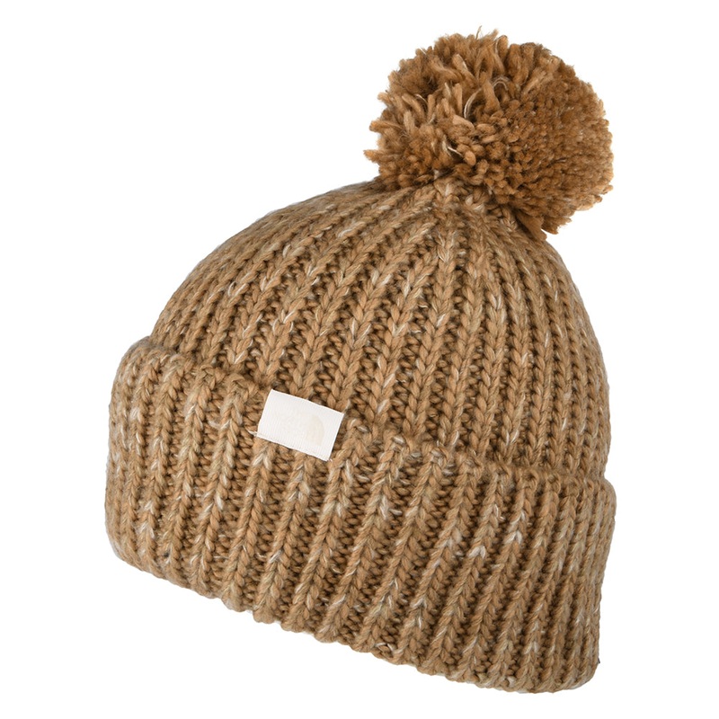 The North Face Hats Cozy Chunky Bobble Hat – Camel 1-Size