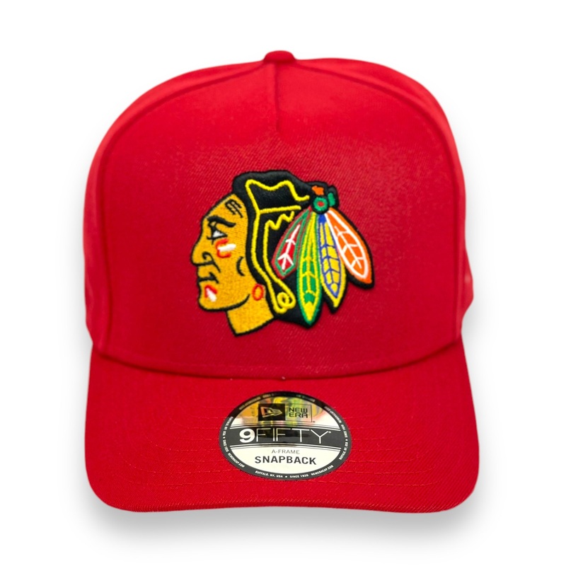 CHICAGO BLACKHAWKS (RED) “9FIFTY AFRAME” NEW ERA SNAPBACK (6458)