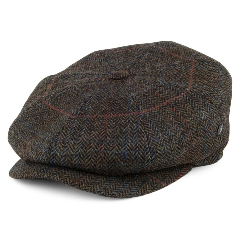 City Sport Herringbone Newsboy Cap – Olive S