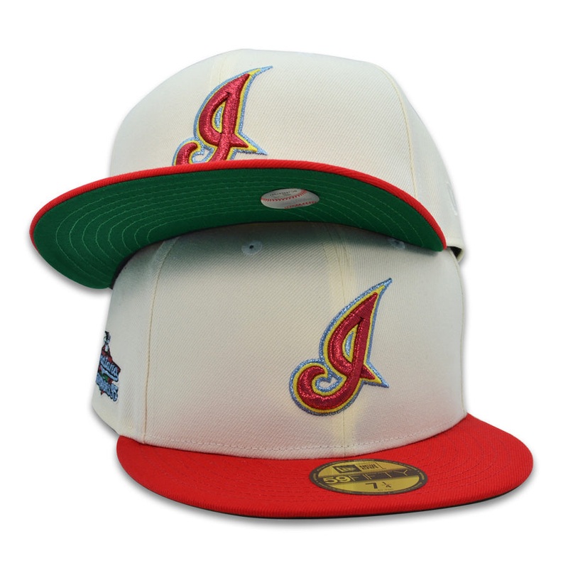 Cleveland Indians 1995 CHAMPIONS Exclusive New Era 59Fifty Fitted Hat – Chrome/FDR 6 7/8