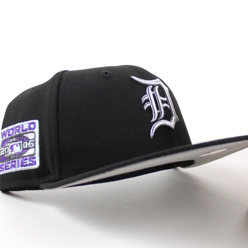 Detroit Tigers 2006 World Series New Era 59Fifty Fitted Hat (Black Gray Under Brim) 7