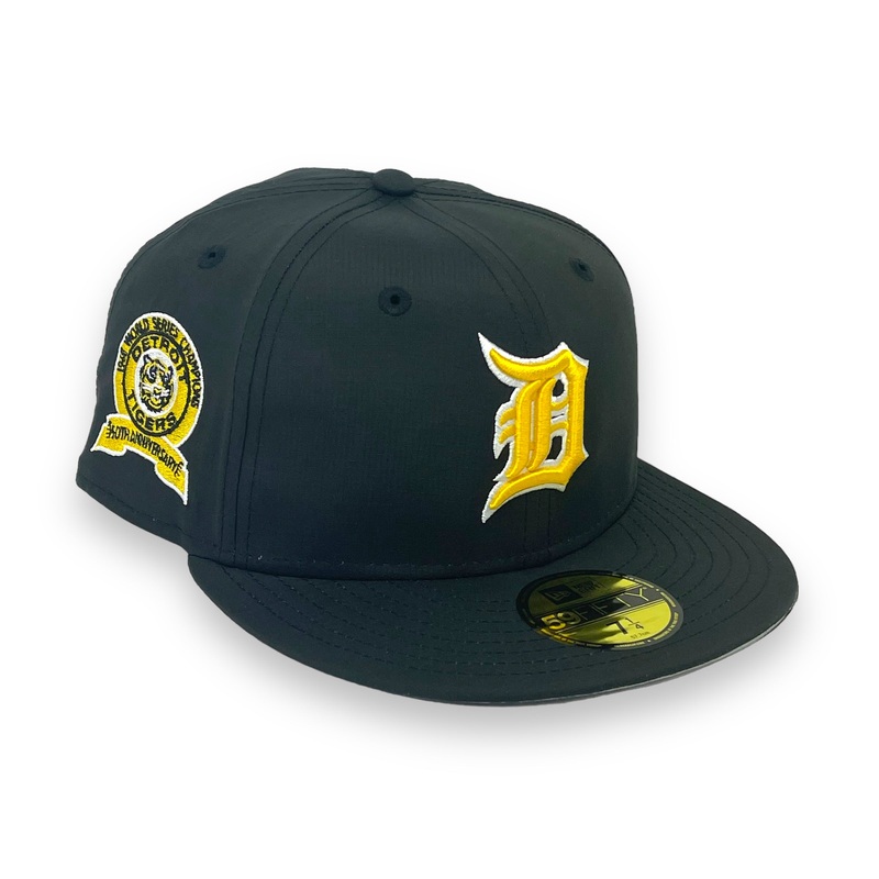 DETROIT TIGERS (BLACK NYLON) (50TH ANN) NEW ERA 59FIFTY FITTED 67/8