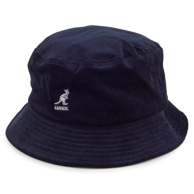 Kangol Corduroy Bucket Hat – Navy Blue S