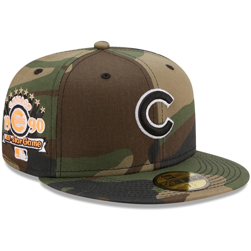 New Era Chicago Cubs Camo 1990 MLB All-Star Game Flame Undervisor 59FIFTY Fitted Hat