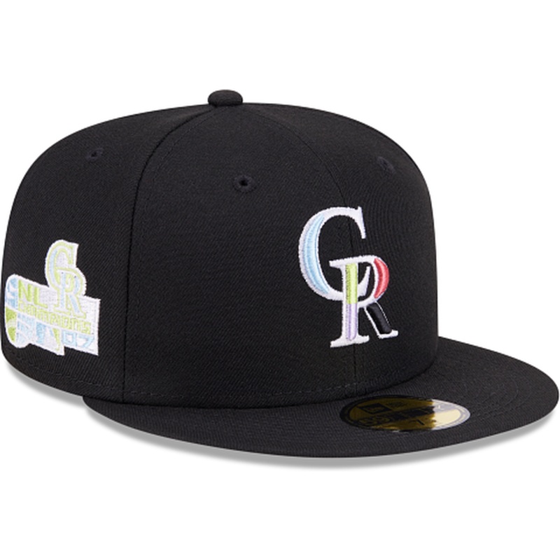 New Era Colorado Rockies Colorpack Black 2023 59FIFTY Fitted Hat