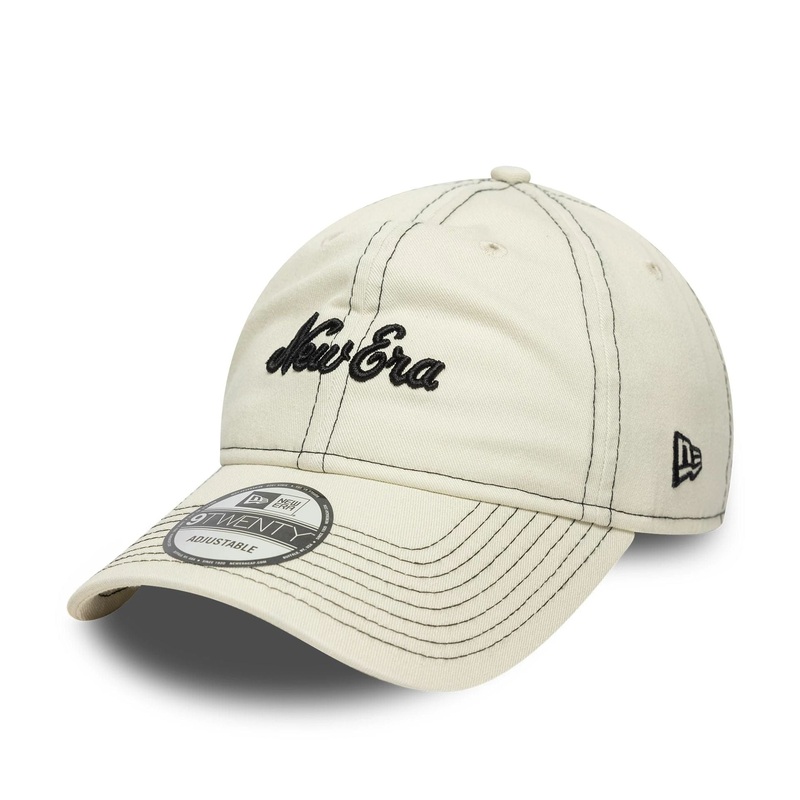 New Era Contrast Stitch Cream 9TWENTY Adjustable Cap OSFM