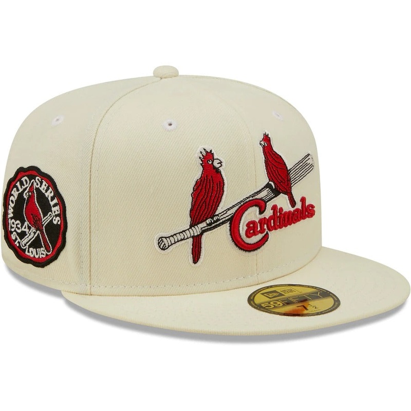 New Era St. Louis Cardinals Cream 1934 World Series Chrome Alternate Undervisor 59FIFTY Fitted Hat