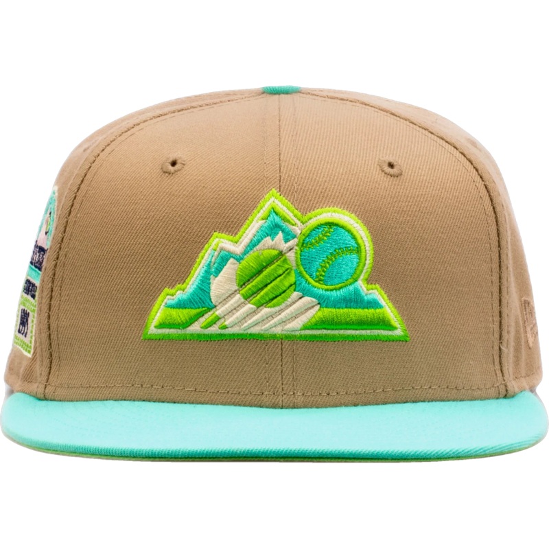 New Era x Shoe Palace Colorado Rockies ‘Winter Wonderland’ Beige/Mint 2023 59FIFTY Fitted Hat