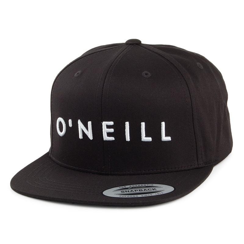 O’Neill Hats Yambo Snapback Cap – Black-White Adjustable