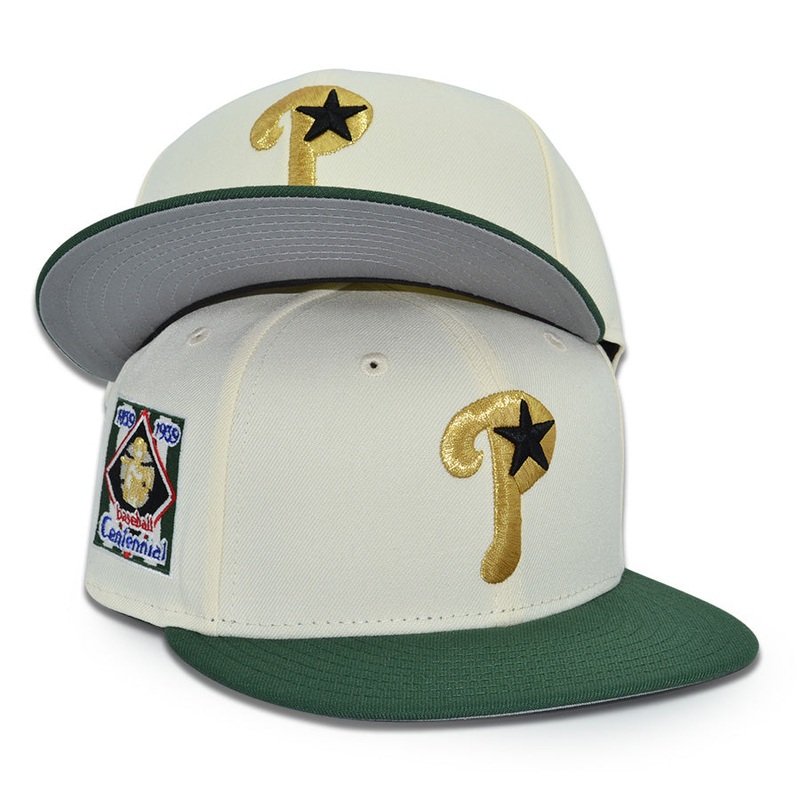 Philadelphia Phillies “BETHEL BRUIN” Exclusive New Era 59Fifty Fitted Hat – Chrome/Mountain Pine 6 7/8
