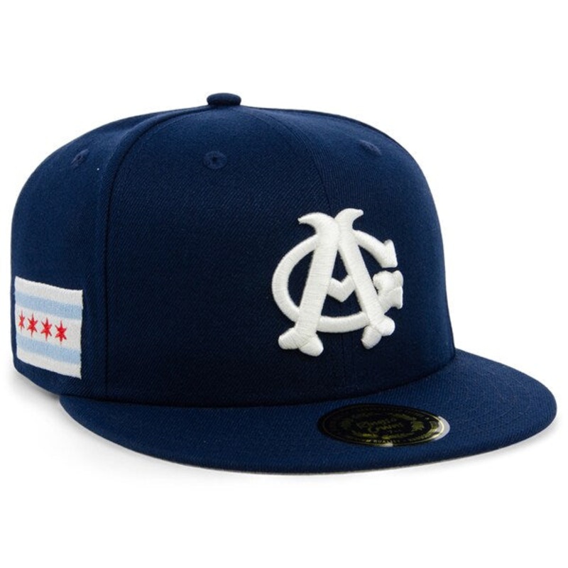 Rings & Crwns  Chicago American Giants Team Fitted Hat – Navy