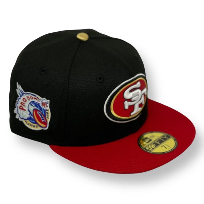 SAN FRANCISCO 49ERS (BLACK/RED) “1997 PRO BOWL” NEW ERA 59FIFTY FITTED 67/8