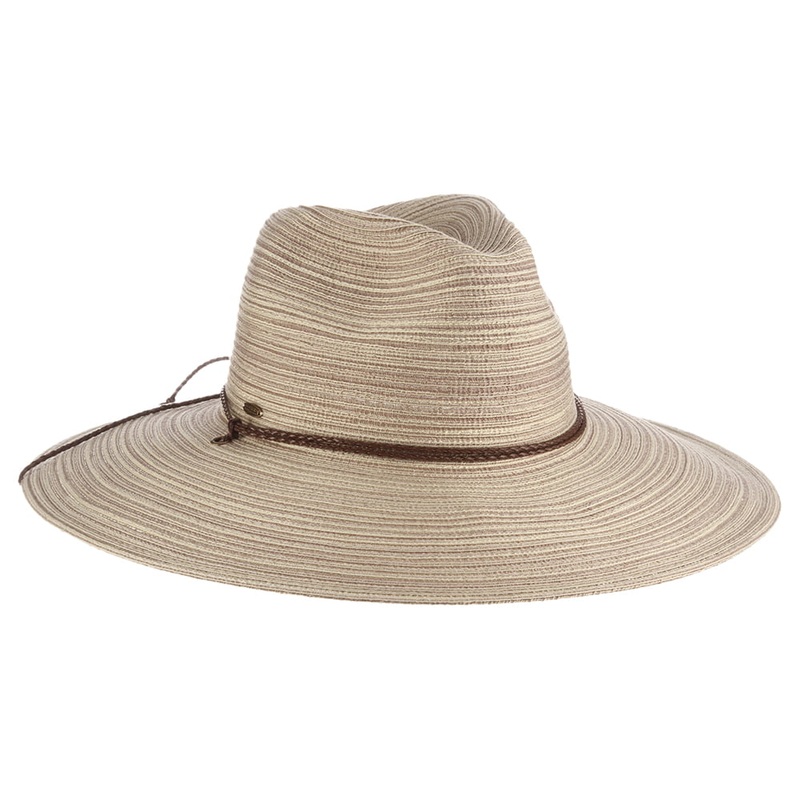 Scala Hats Paignton Safari Fedora Hat – Cream 1-Size