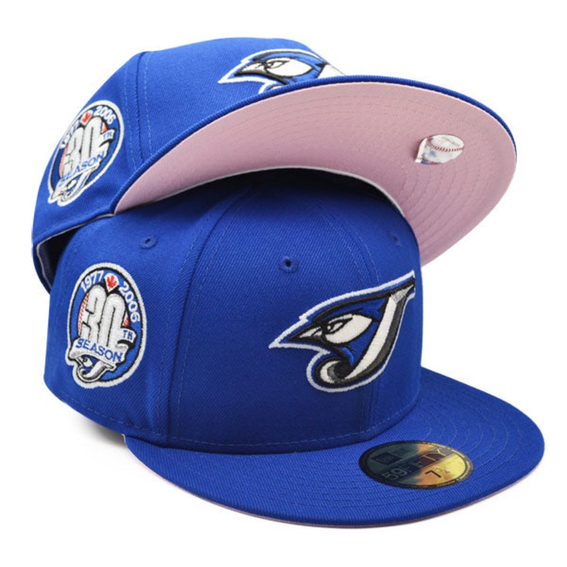 Toronto Blue Jays 30th Anniversary Exclusive New Era 59Fifty Fitted Hat – Royal/Pink Bottom 7 7/8