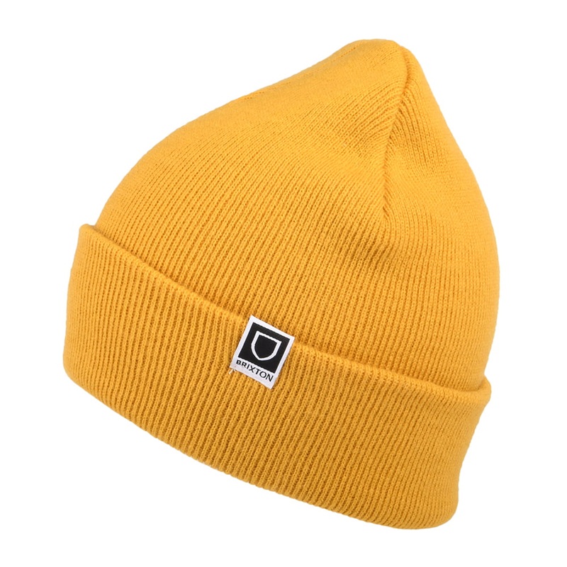 Brixton Hats Harbor Beta Beanie Hat – Mustard 1-Size