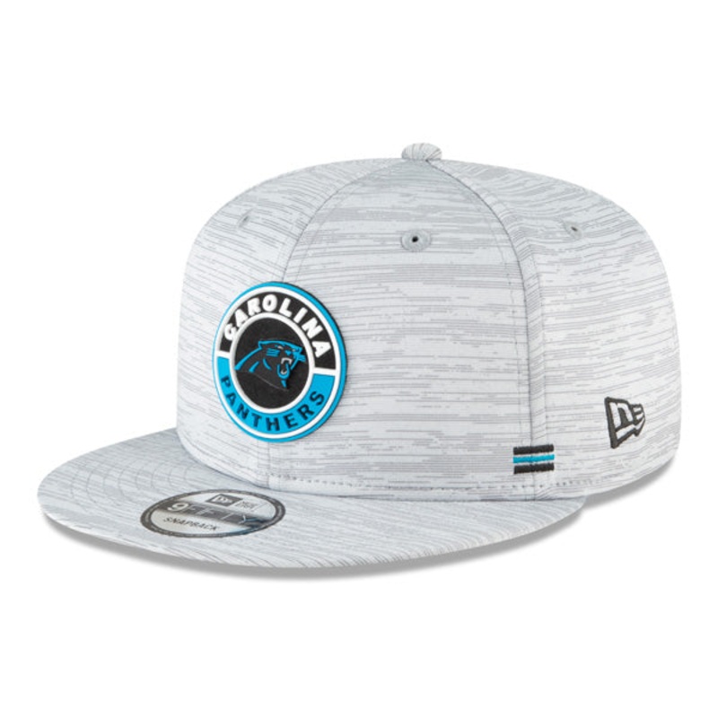 Carolina Panthers New Era 2020 NFL Sideline Official 9FIFTY Snapback Hat – Gray