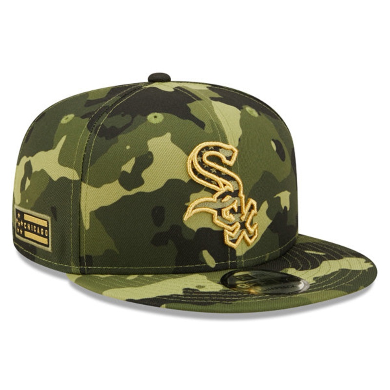 Chicago White Sox New Era 2022 Armed Forces Day 9FIFTY Snapback Adjustable Hat – Camo