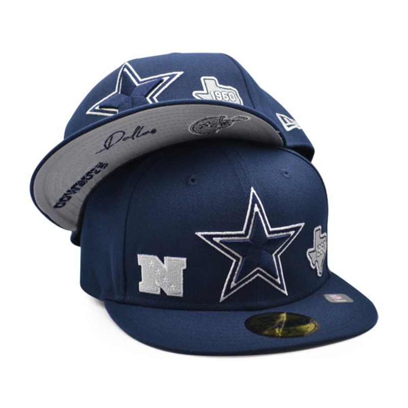 Dallas Cowboys New Era TEAM IDENTITY Exclusive NFL Fitted 59Fifty Hat 6 7/8