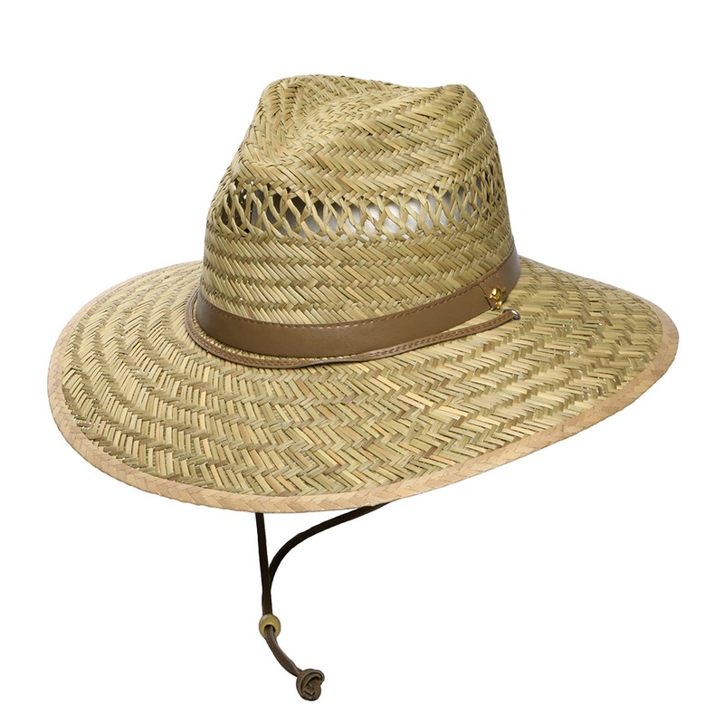 Dorfman Pacific Hats Kangaroo Rush Straw Lifeguard Hat – Natural S