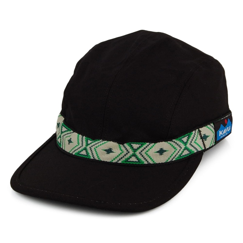 Kavu Hats Cotton Canvas Strapback Cap – Black S
