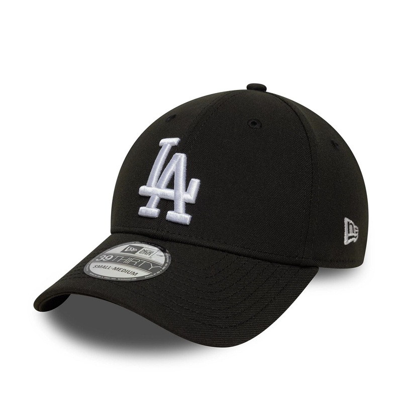 LA Dodgers MLB Black 39THIRTY Stretch Fit Cap S-M