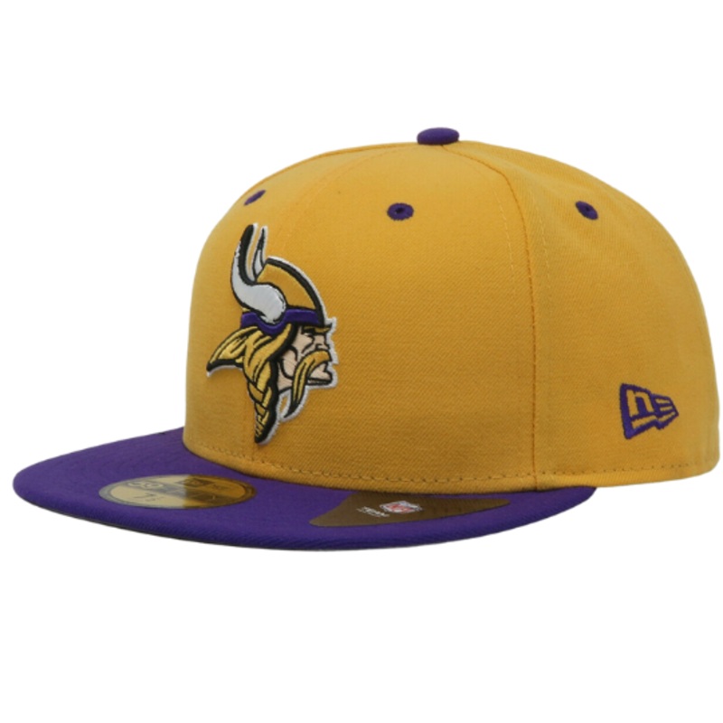 New Era Minnesota Vikings Gold Purple 2 Tone 59FIFTY Fitted Hat